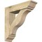 Ekena Millwork Funston Traditional Rough Sawn Bracket w/ Offset Brace, Douglas Fir, 6"W x 22"D x 22"H BKT0604X22X22FST01RDF - alternate 1